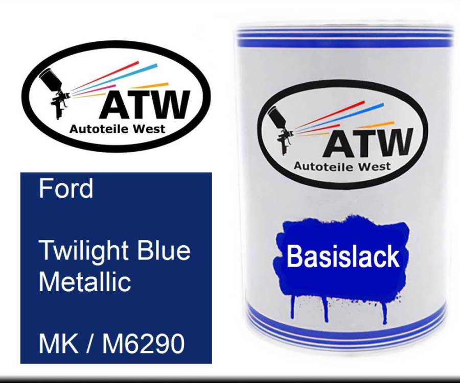 Ford, Twilight Blue Metallic, MK / M6290: 500ml Lackdose, von ATW Autoteile West.